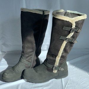 Globalwin Faux Fur Lined Knee High Winter Boots